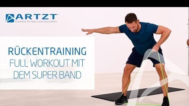 'Fitnessband Rücken Übungen zu Hause - Rücken Workout bei Rückenschmerzen mit dem SUPER BAND | ARTZT'