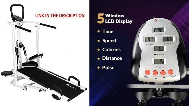 'PowerMax Fitness MFT-410 Manual Treadmill'