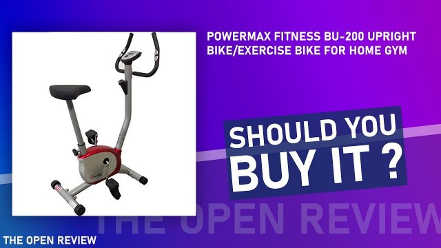 'Powermax Fitness BU-200 Upright Bike/Exercise Bike for Home Gym'