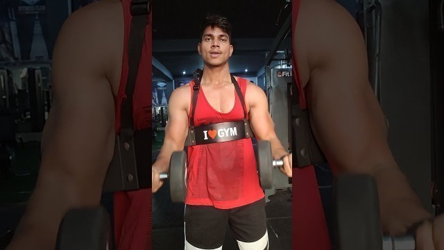 '#short biceps workout at gym'