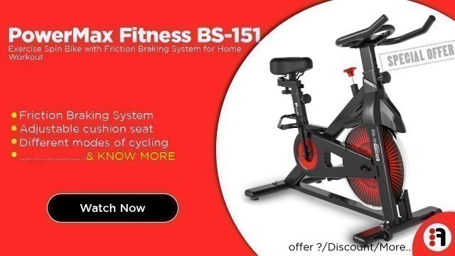 'PowerMax Fitness BS-151 | Review, Exercise Spin Bike for Home Workout/gym @ Best Price in India'