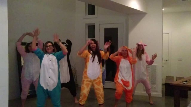 'Meghan Trainor - Me Too inspired by The Fitness Marshall in ANIMAL ONESIES'