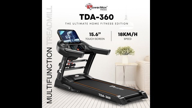 'Powermax TDA 360 15.6 Treadmill Live Demo Video | Best Treadmill For Home Use | Unique Sales Fitness'