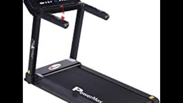 'PowerMax Fitness TD-N1 1.5HP (3HP Peak) Pre-installed Motorized Treadmill, Home Use & Automatic Prog'