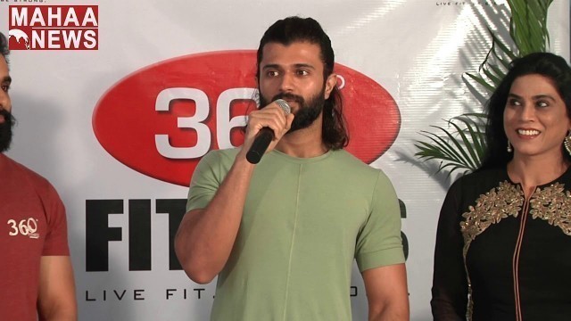 'Vijay Devarakonda Intresting Update About Fighter Movie | Vijay Devarakonda at 360 Fitness GYM'