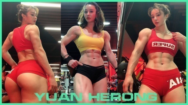 'Yuan Herong - Asian Fitness Model - IFBB Pro - INSANE Muscle Girls 2022