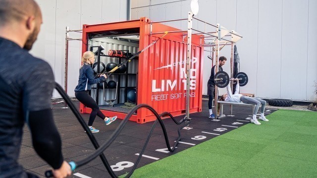 'Outdoor Fitness Container von Cube Sports | Training im Freien mit Sicherheitsabstand'