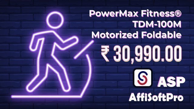 'Electric Treadmill | PowerMax Fitness® TDM-100M (2.0HP) Motorized Foldable'