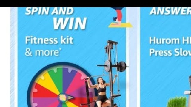 'What is square root of \"4\"? | Amazon fitness edition spin and win quiz answers today'