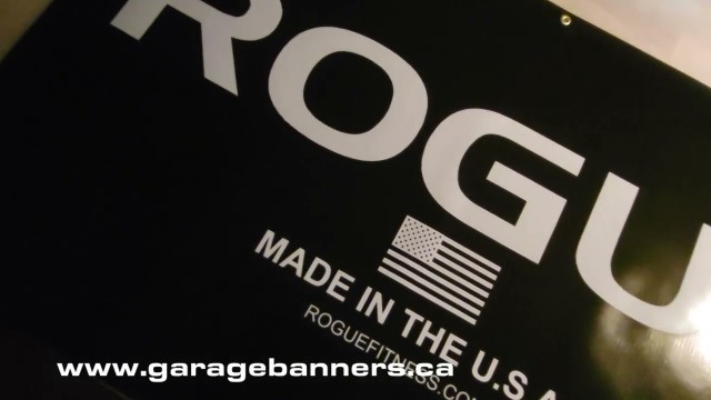 'Rogue Fitness banner for your home gym'