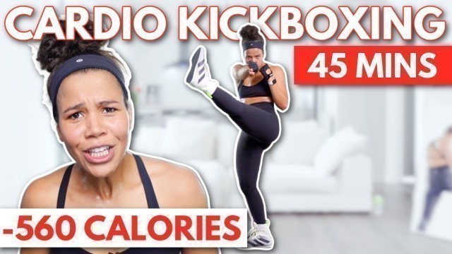 'Cardio Kickboxing Workout to Burn Fat at Home | 45 Minute Low Impact HIIT Workout | growwithjo'