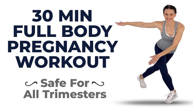 'Full Body Pregnancy Workout | Low Impact | NO TALKING (1st trimester, 2nd trimester, 3rd trimester)'