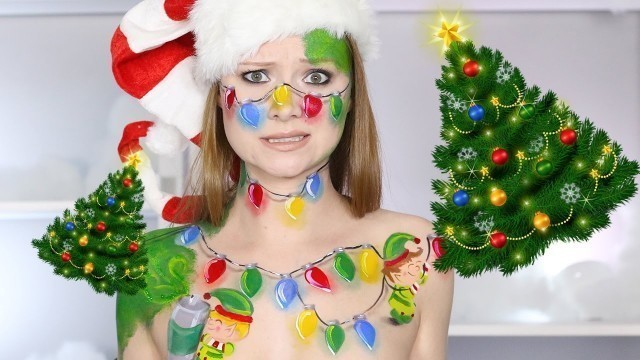 'I\'M NOT A CHRISTMAS TREE!? (Cute Elf Makeup Tutorial!)'