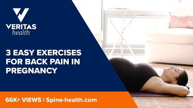 '3 Easy Exercises for Back Pain in Pregnancy [Gentle, for Beginners]'