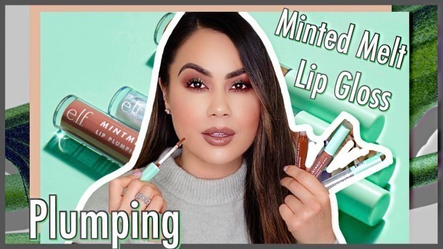 'ELF Cosmetics Mint Melt Plumping Lip Gloss Review'