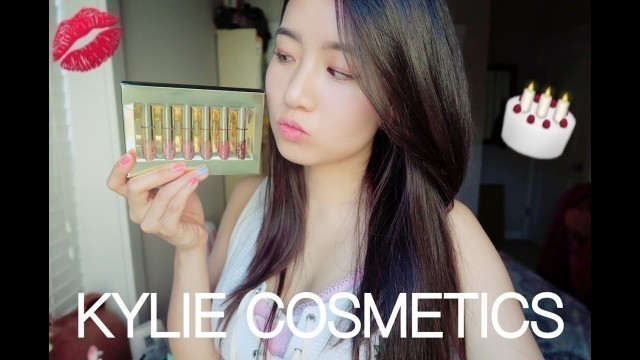 'Kylie Cosmetics Birthday Edition Mini Lip Kit | Lip Swatches'