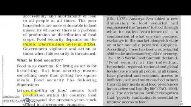'V-1 FOOD SECURITY IN INDIA,CH-4,PAGE-42,CLASS-9,ECONOMICS,NCERT'