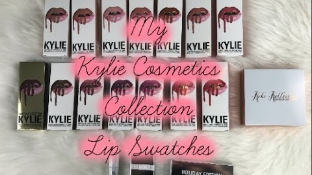 'My Kylie Cosmetics Liquid Lipstick Collection | 21 Lip Swatches'