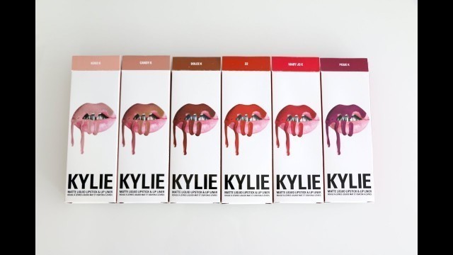 '[Revue/Swatches] Matte Lip Kits de Kylie Cosmetics'