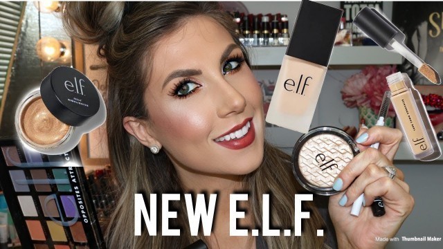 'NEW E.L.F. MAKEUP -- FULL FACE TUTORIAL USING ALL NEW PRODUCTS!'