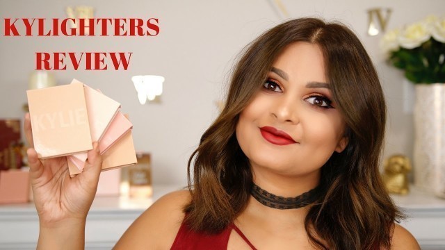 'KYLIE COSMETICS HIGHLIGHTERS - KYLIGHTERS REVIEW & SWATCHES + PROBLEMS WITH KYLIE COSMETICS!'