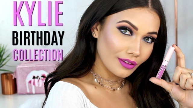 'KYLIE COSMETICS BIRTHDAY COLLECTION Live Swatches + First Impressions'