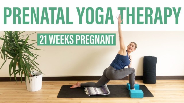 'Pregnancy Yoga to Simply Feel Good! (21 Weeks Pregnant) | ROOT Yoga Therapy with Jasmine'