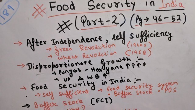 'Food Security in India | Economics Class 9 Chapter 4 | Part-2 |'