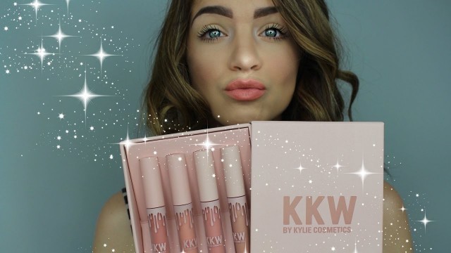 'KKW/KYLIE COSMETICS SWATCHES & REVIEW'