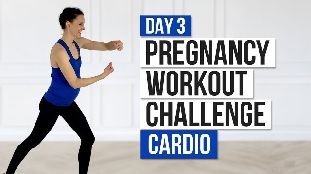 'Day 3 // Pregnancy Workout Challenge // Cardio'