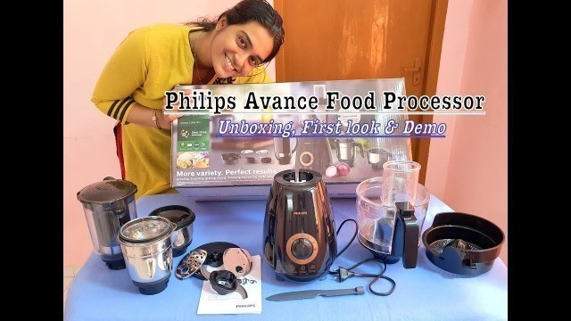 'Philips Avance HL7707 Food processor unboxing & demo| chopping, slicing,grating and juicer'
