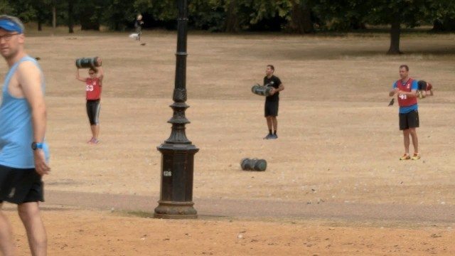 'British Military Fitness in Hyde Park London'