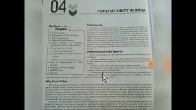 'Class-9 (Economics) Chapter-4 (Food Security in India)'