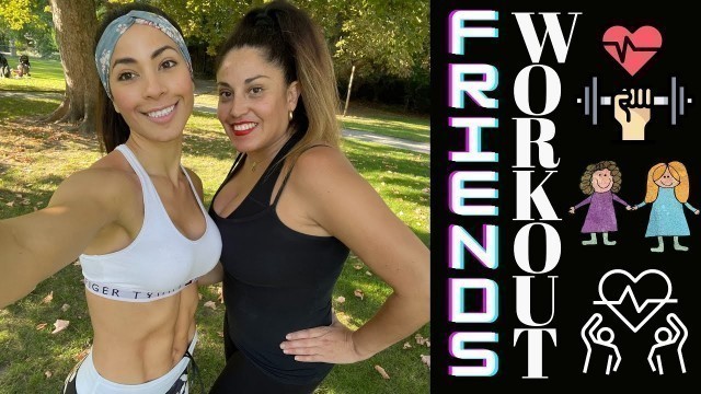 'Workout Weights + Cardio With Friend / Amigas Entrenando Rutina Pesas y Algo De Cardio'