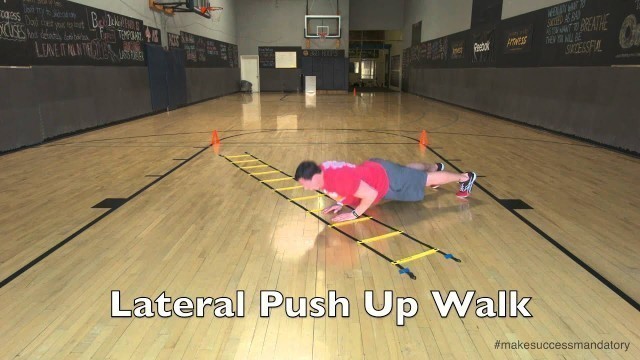 'Lateral Push Up Walk - Speed Ladder Drill'
