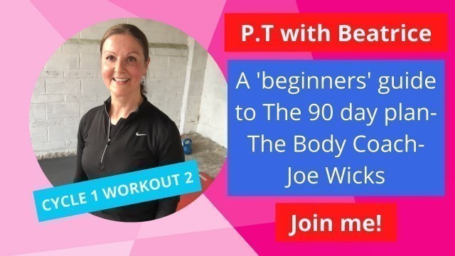 'A Beginner\'s Guide To The 90 Day Plan, The Body Coach, Joe Wicks. Cycle 1 Workout 2'