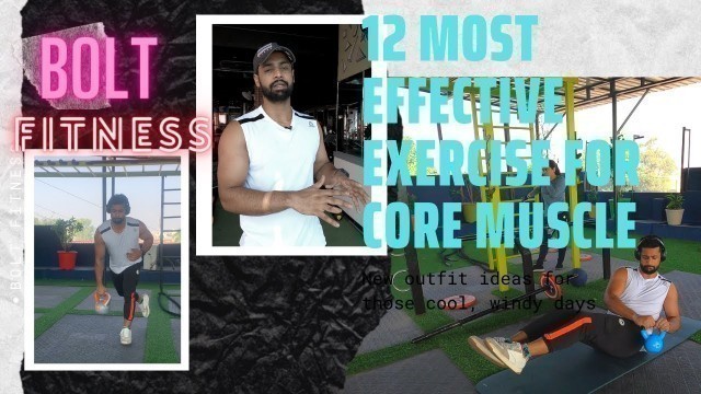 '12 Most Effective Exercise For Core | muscle gaining workout  | kashish kochar'