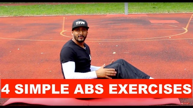 '4 SIMPLE ABS EXERCISES | SIXPACK WORKOUT | TAMIL FITNESS | THUSHAAN'
