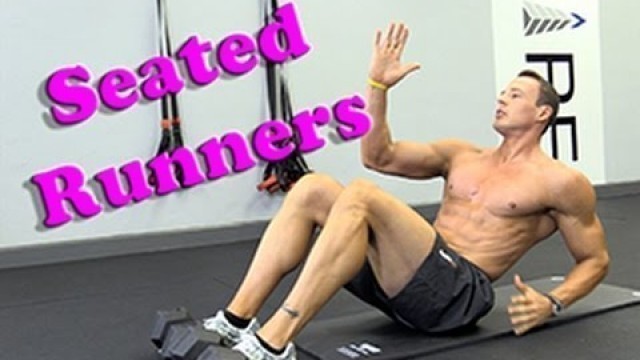 'Seated Runners Abs Exercise'