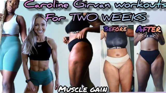 'I tried Caroline Girvan workouts for TWO WEEKS *realistic results || February Fitness Influencer'