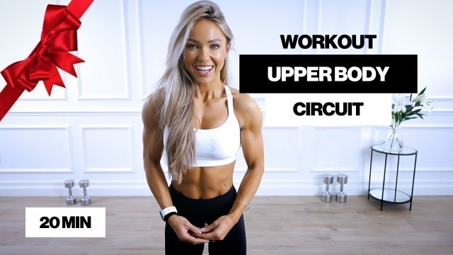 '20 Minute Dumbbell Upper Body Circuit Workout | Caroline Girvan'