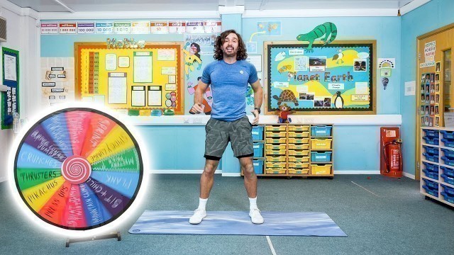 '8 Minute SPIN THE WHEEL Kids Workout | The Body Coach TV'