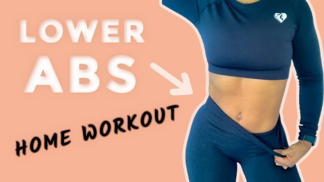 'LOWER ABS WORKOUT // VENTRE PLAT// LOWER ABS FAT LOSS // HOME WORKOUT // MS.TIINAA'