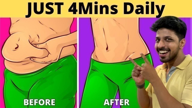 'Daily 4Mins Exercise to LOSE BELLY FAT'
