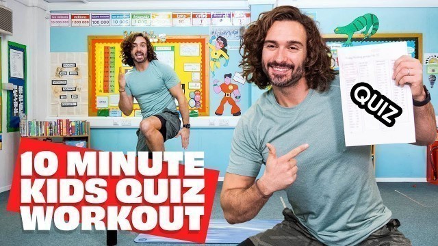 '10 Minute Kids Quiz Workout | The Body Coach TV'