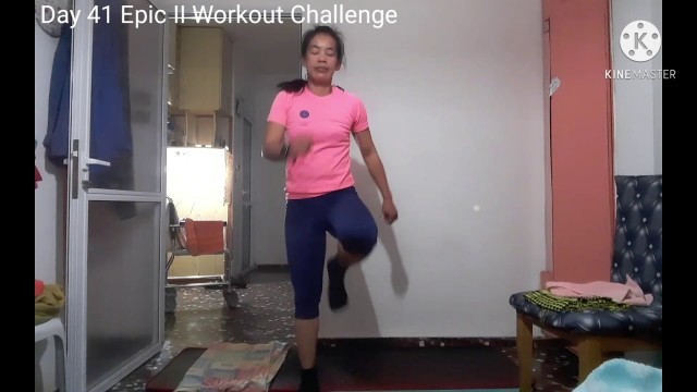 'Day 41 -Epic II Workout Challenge from caroline girvan vlog'