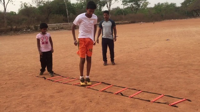 'Fitness training sessions using Ladders'