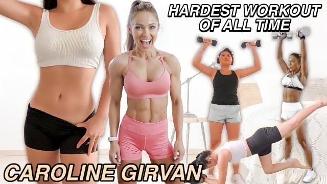 'I Tried CAROLINE GIRVAN\'S Workout for one week + EVERYTHING that I Ate | 2021'