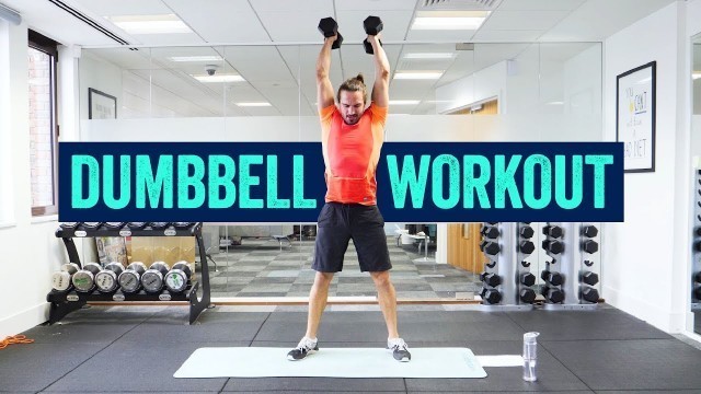 '12 Minute Dumbbell Home Workout | The Body Coach TV'