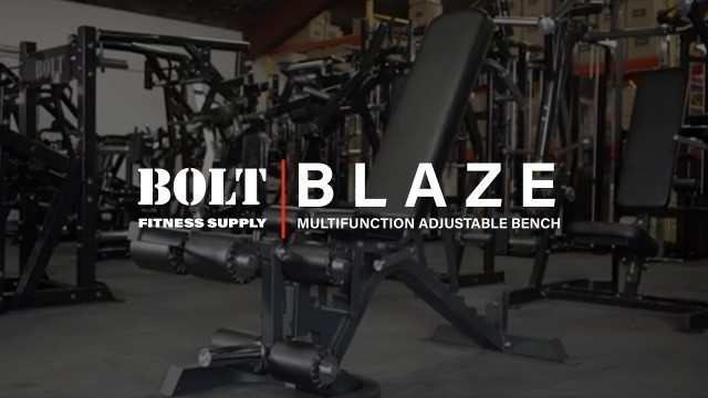 'Bolt Fitness Supply: Blaze Adjustable Multi Function Bench'